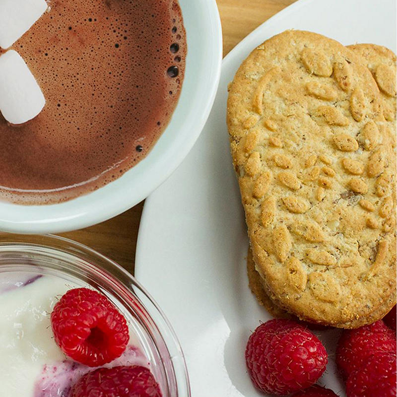 Convenient grab-and-go biscuit snack pack