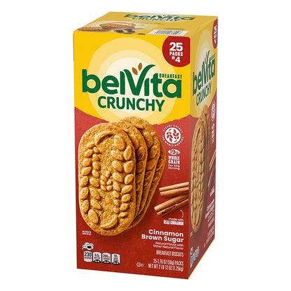 Cinnamon brown sugar belVita biscuits package detail