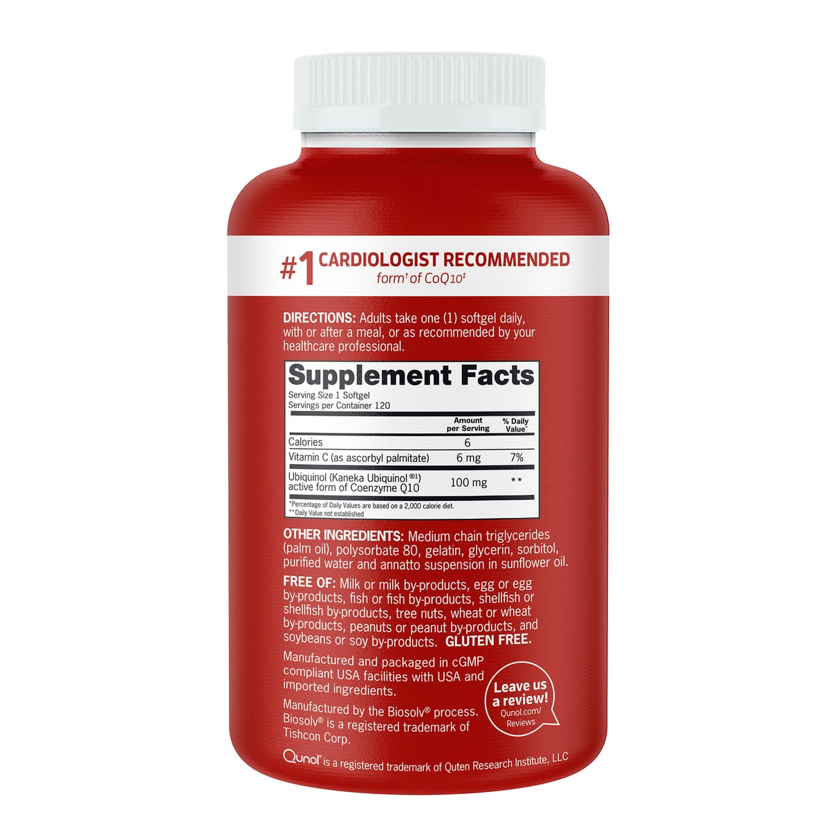 Qunol Mega CoQ10 softgels supplement packaging