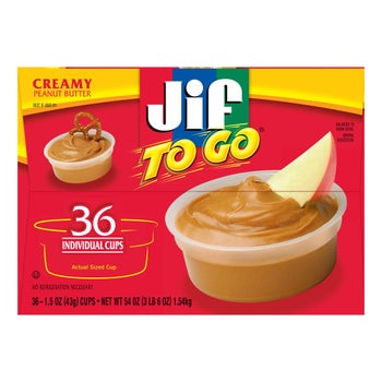 Jif To Go peanut butter cups bulk box
