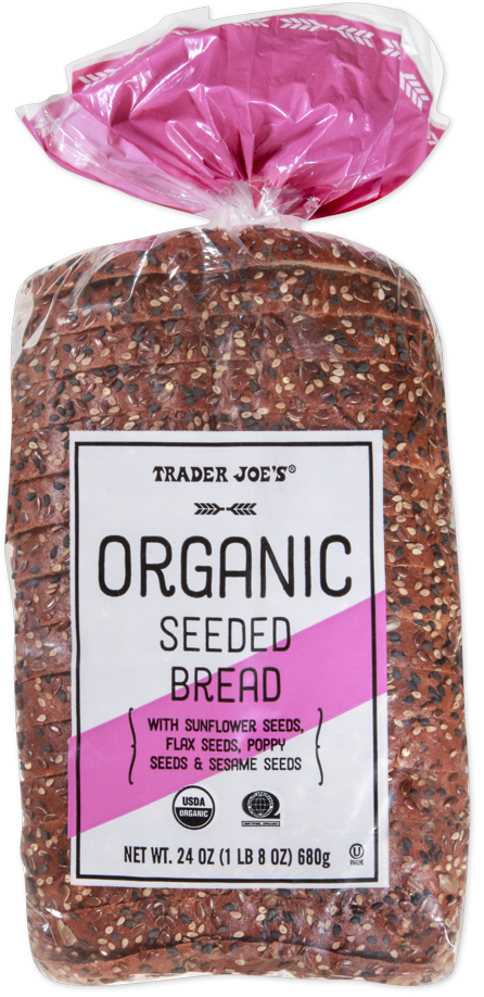 Organic seeded bread loaf by Trader Joe's
