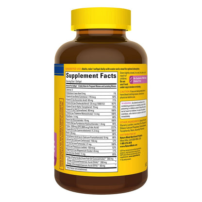 Prenatal softgels with 20 key nutrients by Nature Made