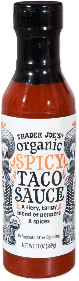 Trader Joe's Organic Spicy Taco Sauce bottle