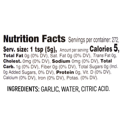 Kirkland Signature minced garlic in water pantry staple