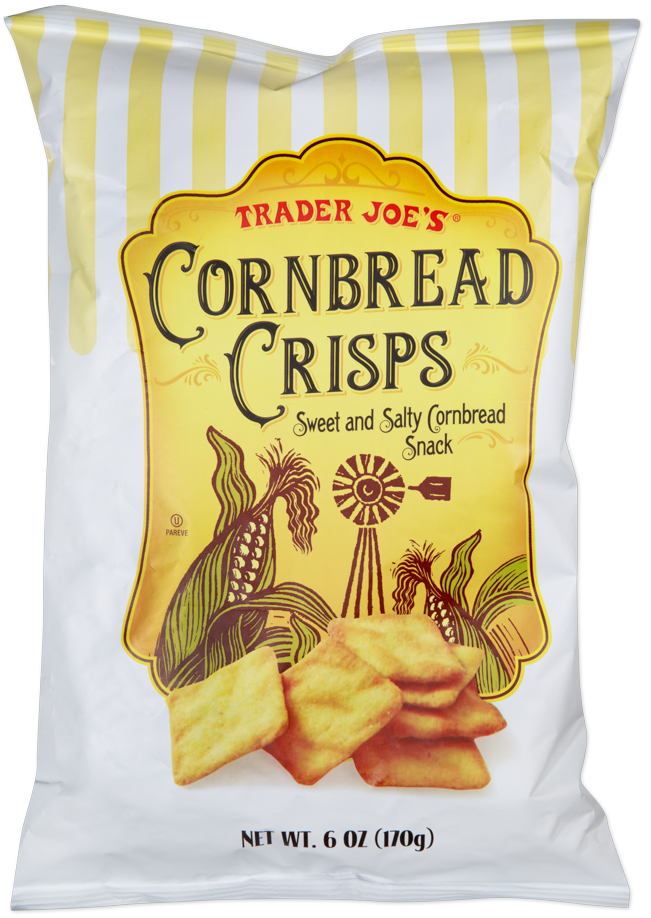Trader Joe's Cornbread Crisps snack package