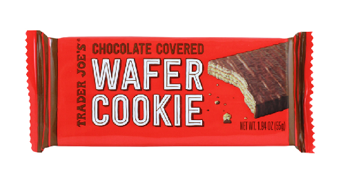 Trader Joe's chocolate covered wafer cookie