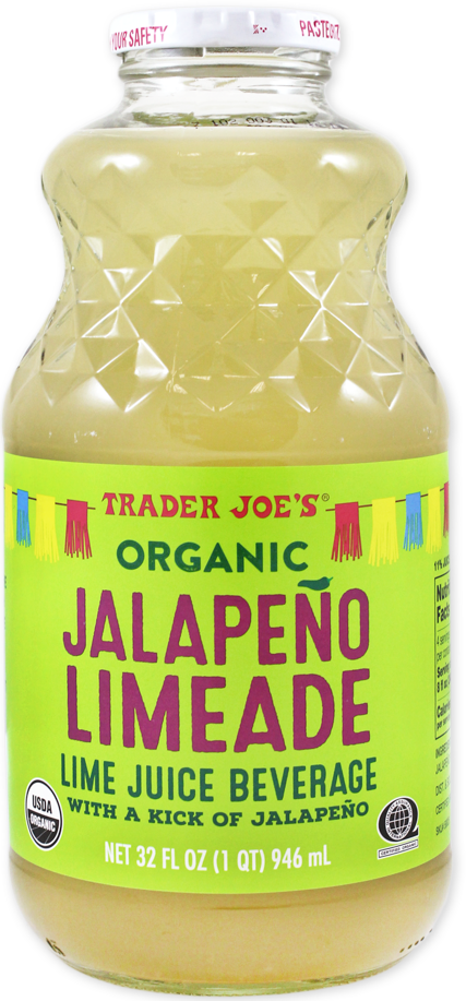 Trader Joe's Organic Jalapeño Limeade bottle