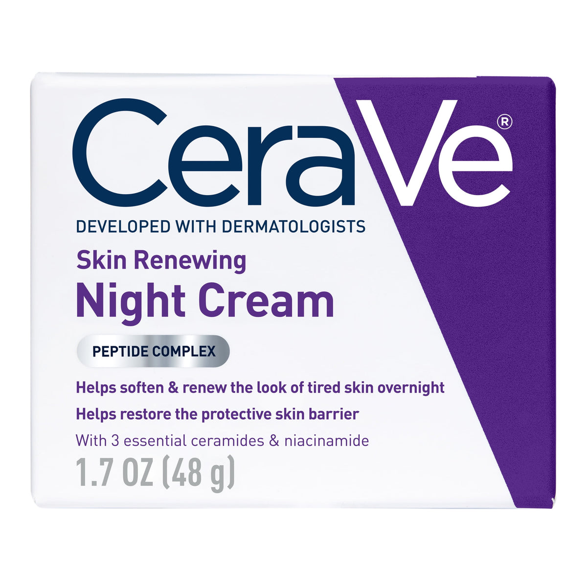 CeraVe 1.7 oz night face cream in a two-pack