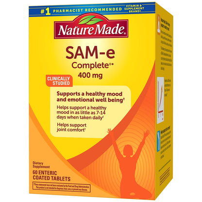 Nature Made SAM-e Complete tablet supplement packaging