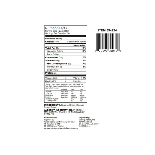 Amki Sesame Thins individual 1.25 oz pack