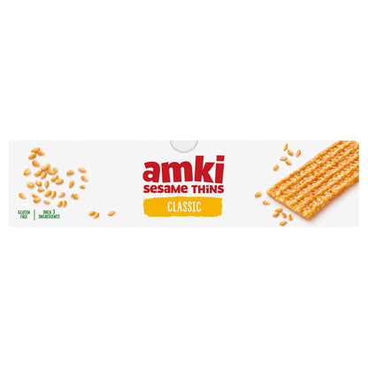 Amki Sesame Thins pantry snack display