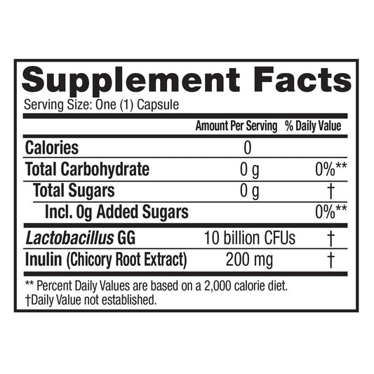 Culturelle daily probiotic supplement bottle front label