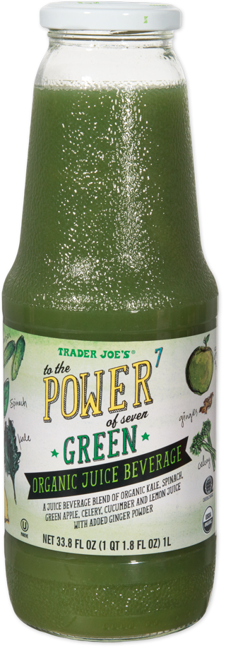 Trader Joe's To The Power of 7 Green Organic Juice Beverage