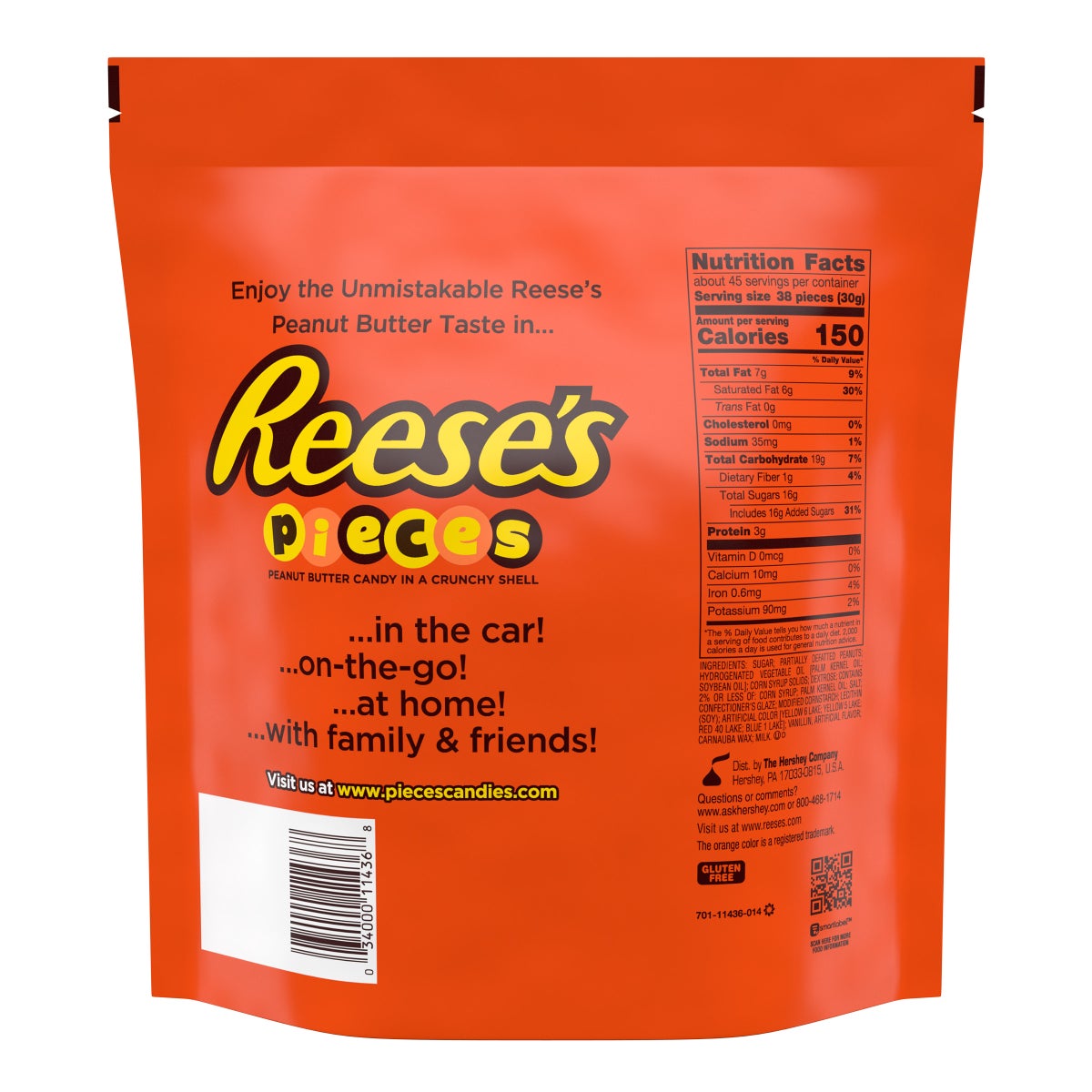 Reese's Pieces gluten free kosher dairy candy