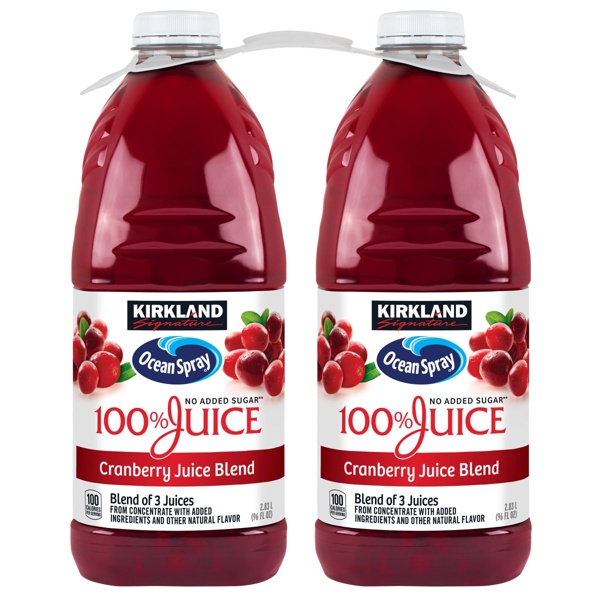 Kirkland Signature Ocean Spray cranberry premium 100% juice 2-count
