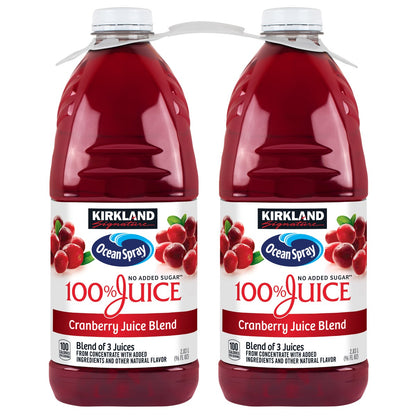 Kirkland Signature Ocean Spray cranberry premium 100% juice 2-count