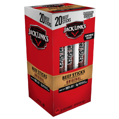 Individually wrapped Jack Link's beef jerky sticks
