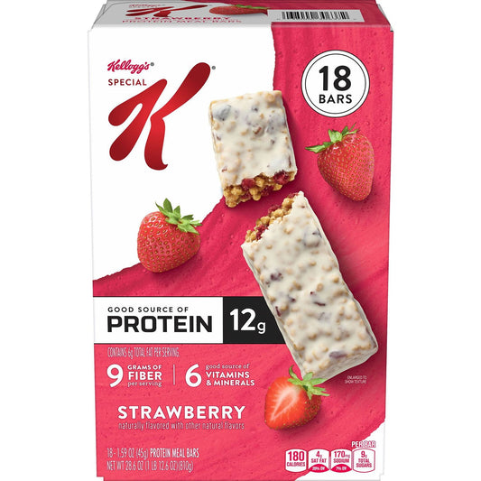 Special K strawberry protein bars 18 count box
