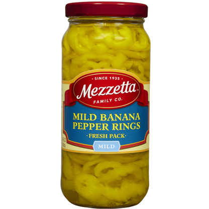 Mezzetta mild banana pepper rings four-pack