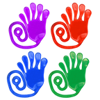 Washable TPR giant snap hand with varying colors