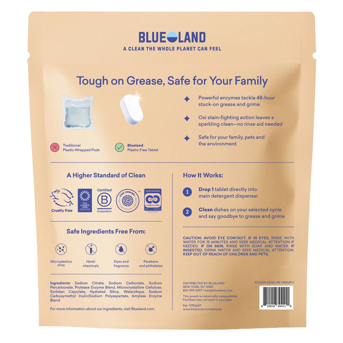 Blueland dishwasher tablets two-bag value pack
