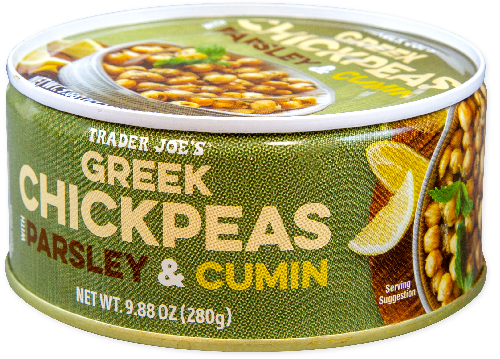 Trader Joe's Greek chickpeas with cumin and parsley