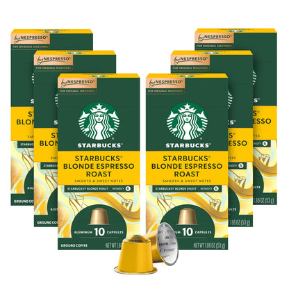 Starbucks Blonde Espresso Roast capsules 60 count box
