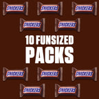 SNICKERS milk chocolate bars with peanuts and caramel