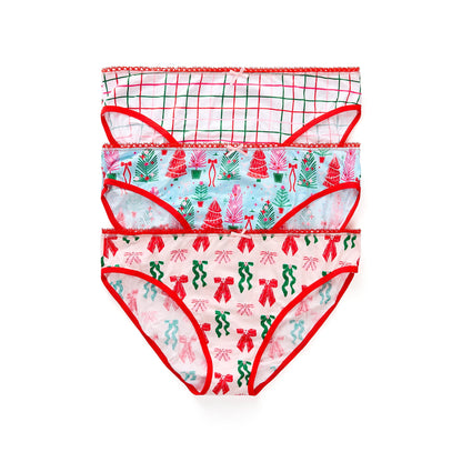 Cotton-rich women's hipster panties gift set