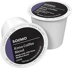 Amazon Brand Solimo Kona Blend medium roast coffee pods 100 count
