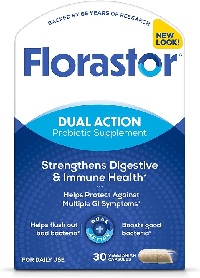 Florastor probiotic 30 capsule bottle