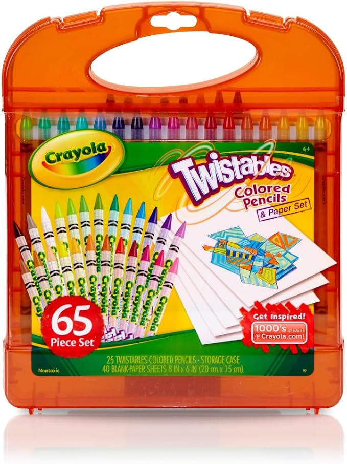 Kids coloring supplies with Crayola Pip-Squeaks markers