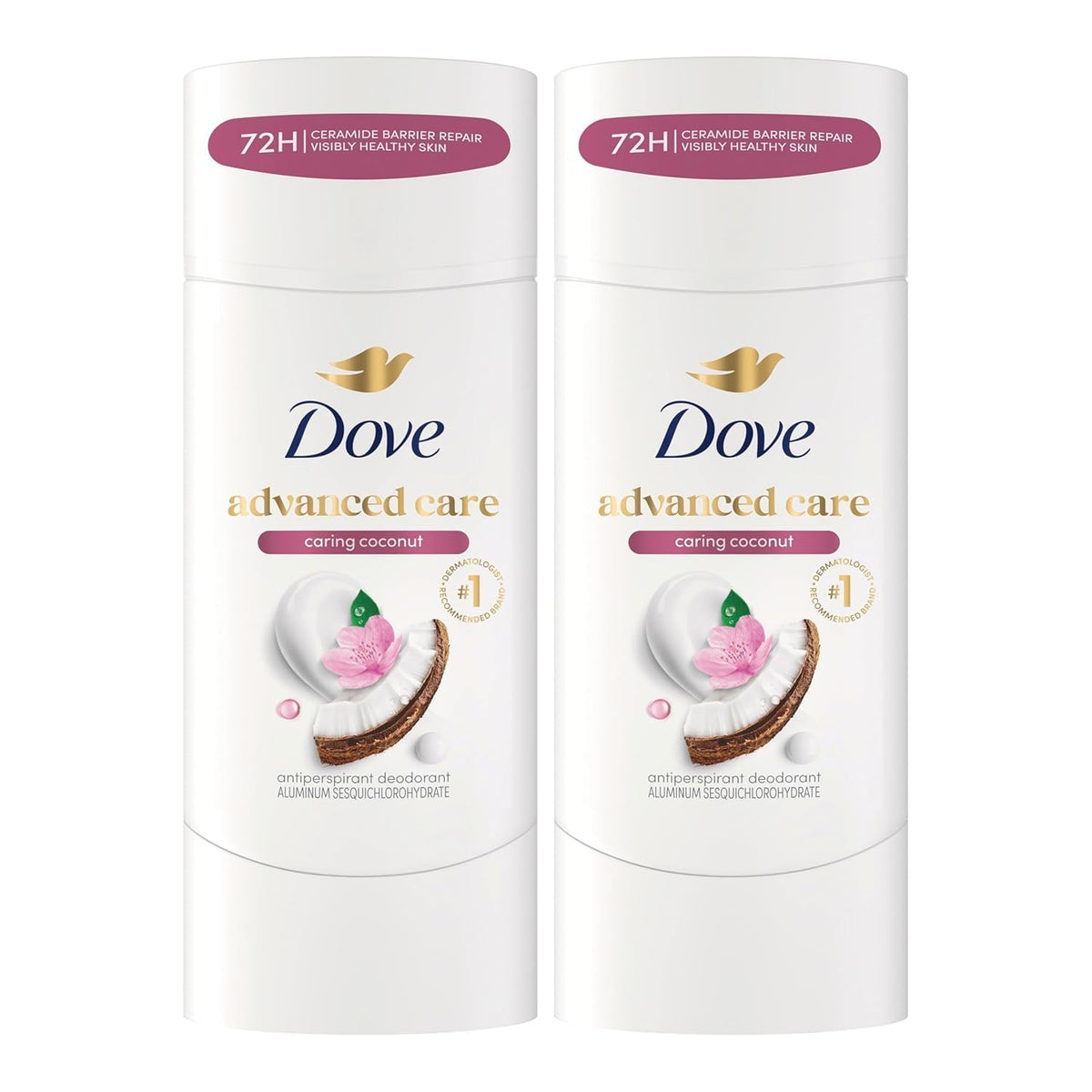 Dove Advanced Care coconut deodorant stick for women