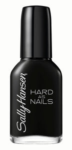 Sally Hansen Hard as Nails opaque black polish