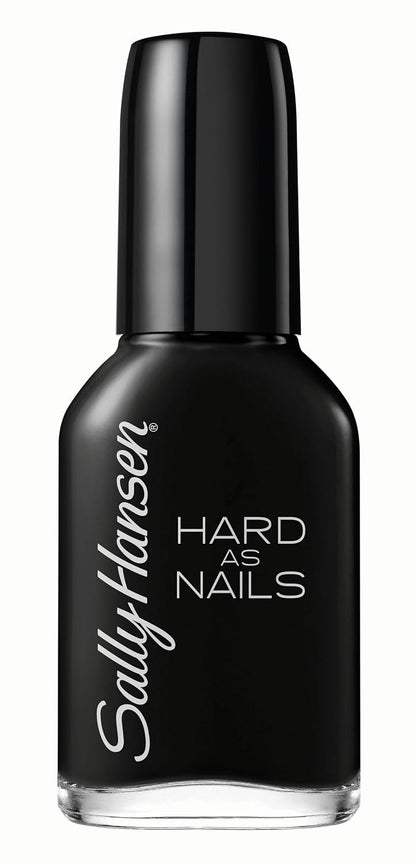 Sally Hansen Hard as Nails opaque black polish