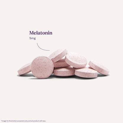 Strawberry fast dissolve melatonin tablets for adults
