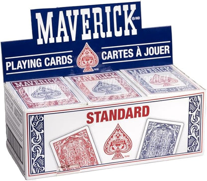Maverick Playing Cards 12 pack red and blue decks