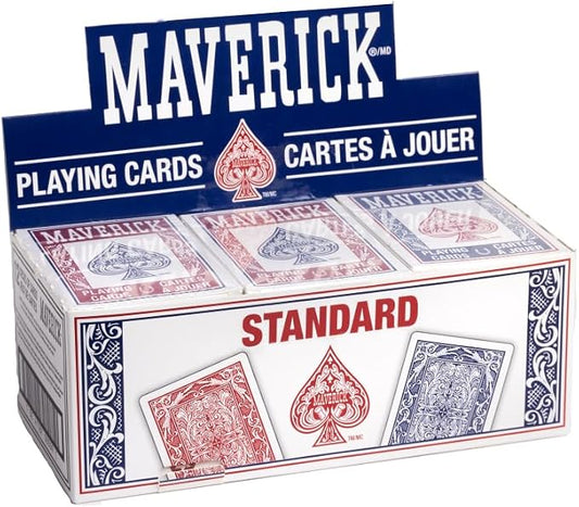 Maverick Playing Cards 12 pack red and blue decks