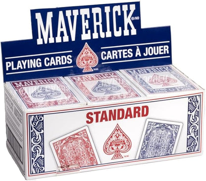 Bulk Maverick red and blue playing card decks