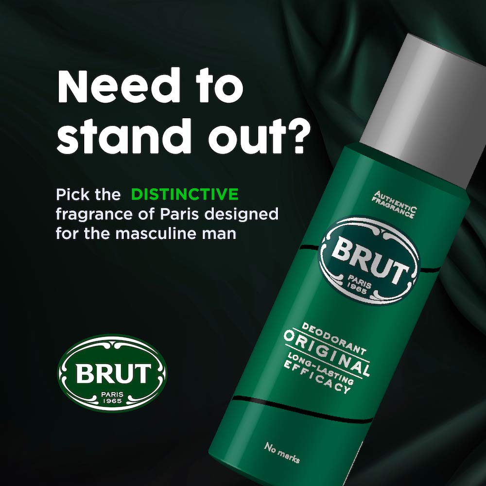Visit the Brut Store — Original Deodorant Body Spray by Brut for Men - 6.7 oz Deodorant Spray