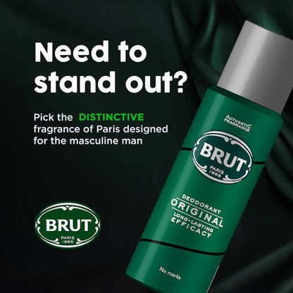 Visit the Brut Store — Original Deodorant Body Spray by Brut for Men - 6.7 oz Deodorant Spray