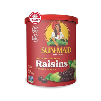 Sun-Maid California sun-dried raisins 13 oz canister