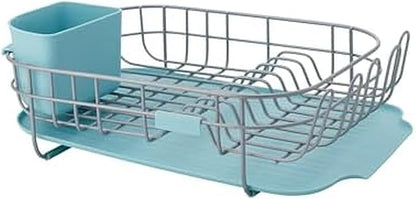 KitchenAid low profile compact dish rack in Mineral Water