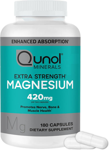 Qunol high absorption magnesium supplement 180 count