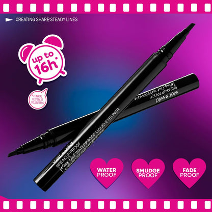 wet n wild angled brush liquid eyeliner for wings