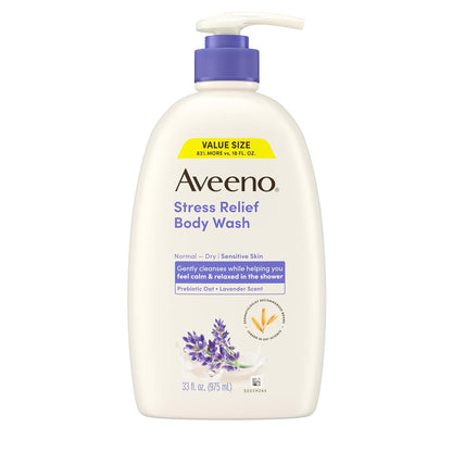 Aveeno lavender scent body wash for sensitive skin