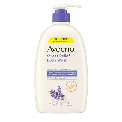 Aveeno Stress Relief Body Wash 33 fl oz bottle