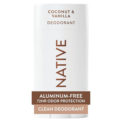 Native Coconut Vanilla aluminum-free deodorant stick