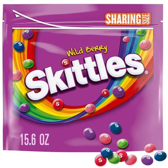 SKITTLES Wild Berry chewy candy share size bag 15.6 oz