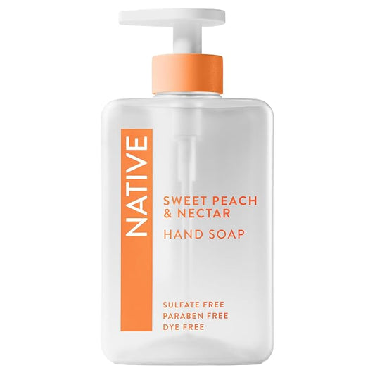 Native Sweet Peach & Nectar liquid hand soap bottle